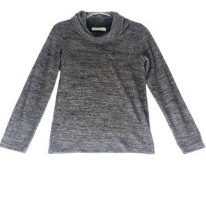 Heather Charcoal Soft Fleece Cowl Neck